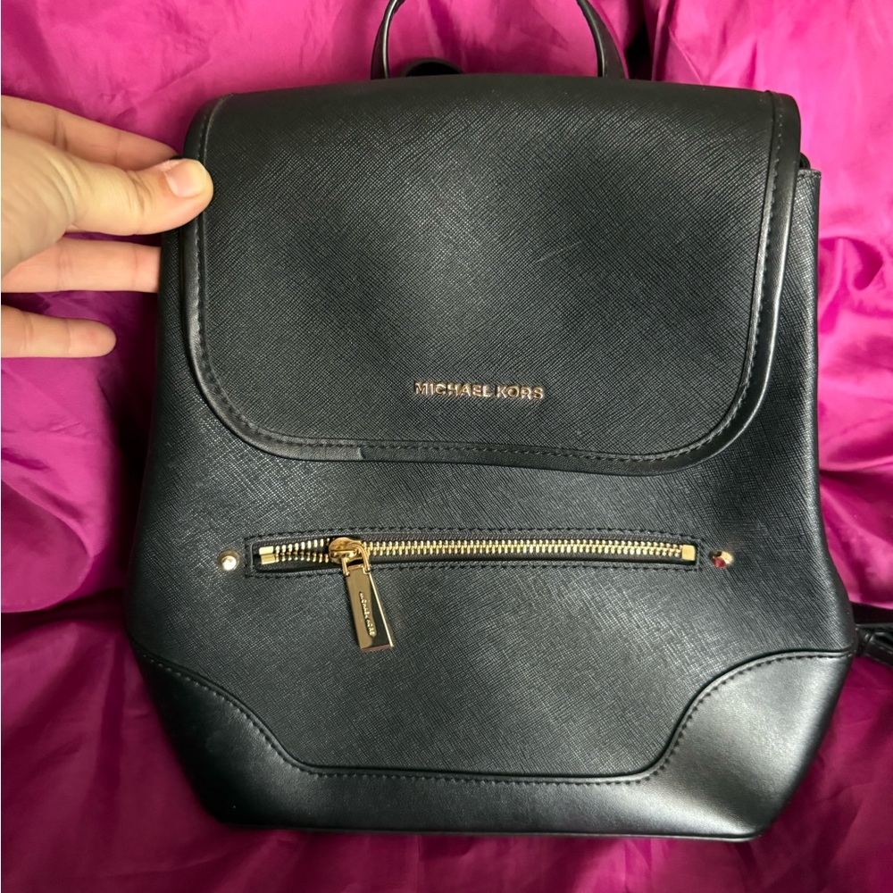Michael Kors Black Backpack